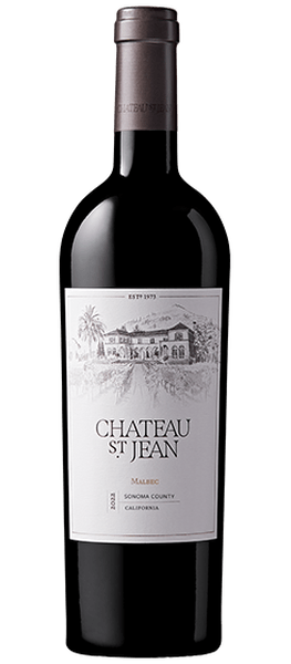2022 malbec sonoma county chateau st jean bottle shot