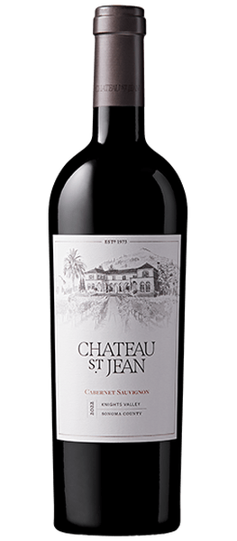 cabernet sauvignon knights valley chateau st jean bottle shot
